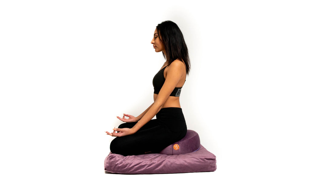 Crushed Velvet Yoga Meditation Pillow - Zen Collection
