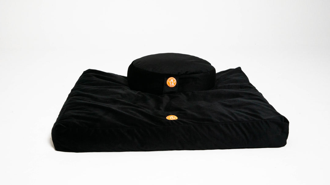 Luxe Velvet Meditation Cushion & Zabuton Mat Set
